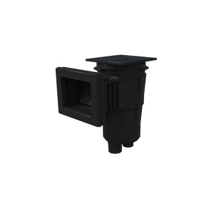 15002420440001 | Skimmer com boca standard - tampa quadrada Antracite