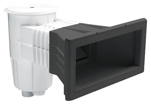 15002420320004 | Skimmer com tampa redonda - para piscinas de betão - antracite