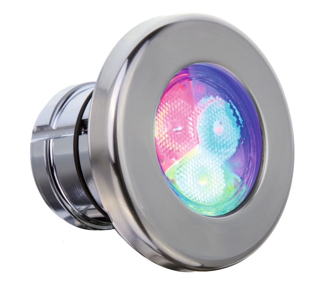 52125 | Acople rápido - Color luz RGB - Aro decorativo Inox
