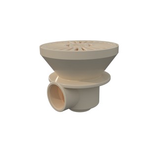 01467 CL 090 | Sumideros redondos - para piscinas de hormigón - Beige