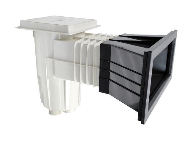 Skimmer com tampa quadrada (sem inserções) - para piscinas de liner - antracite photo